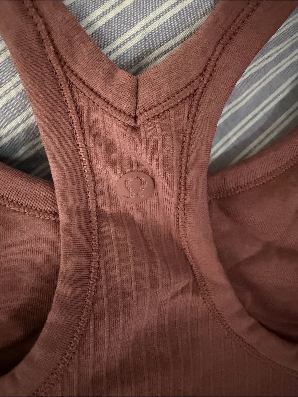 Lululemon Ribbed Racerback Tank Top - Mahogany - Picture 3 of 5